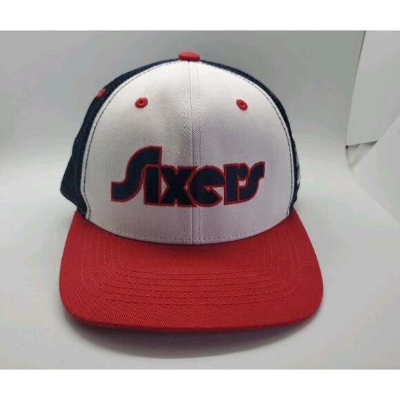 PHILADELPHIA 76ERS RETRO CITY EDITION SPECTRUM MESH SNAPBACK ADULT HAT - Picture 2 of 8